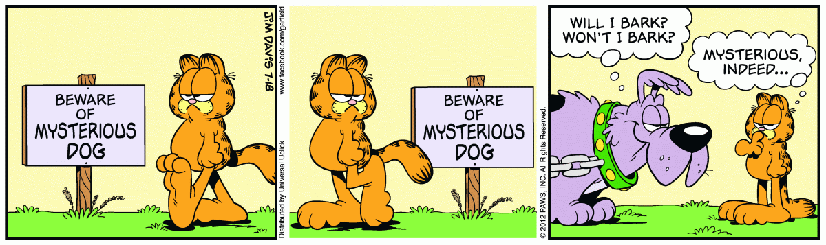 Garfield, July 18, 2012