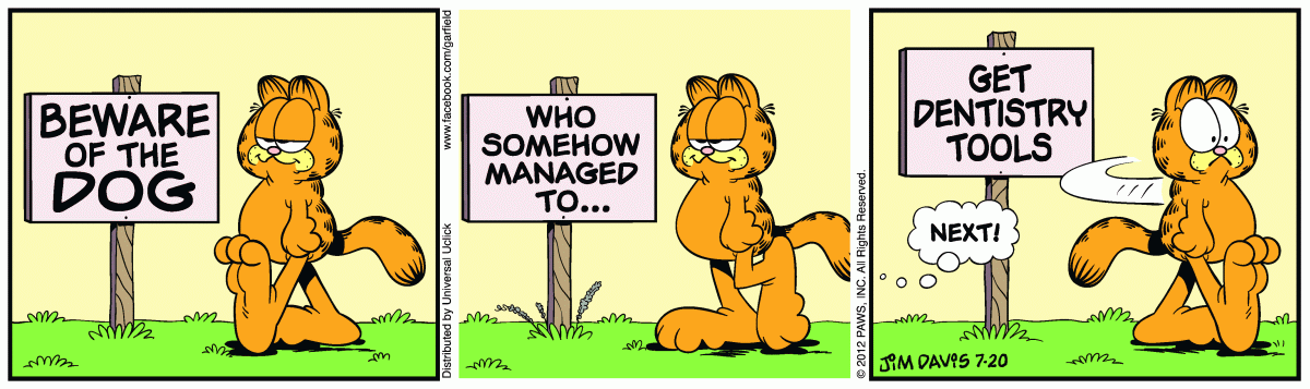 Garfield, July 20, 2012