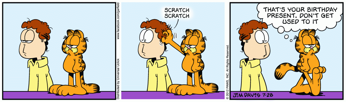 Garfield, July 28, 2012