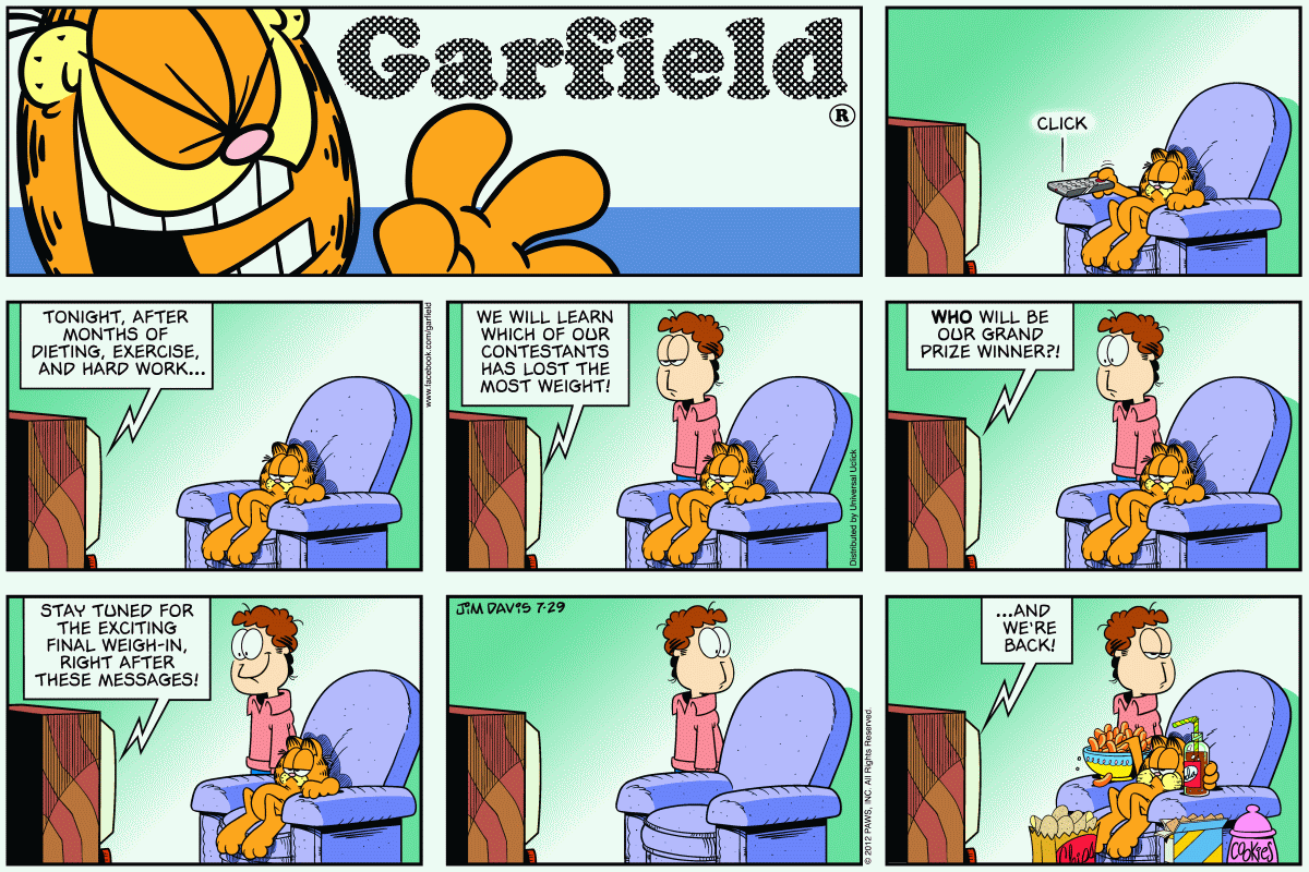 Garfield, July 29, 2012