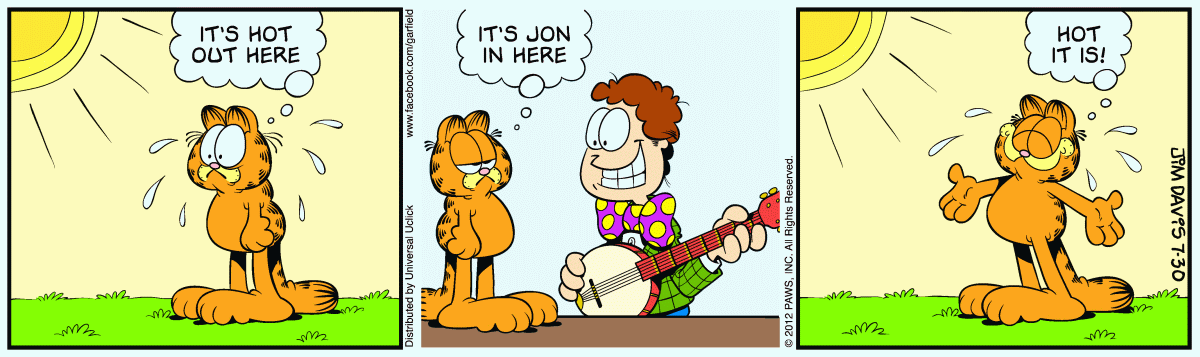 Garfield, July 30, 2012