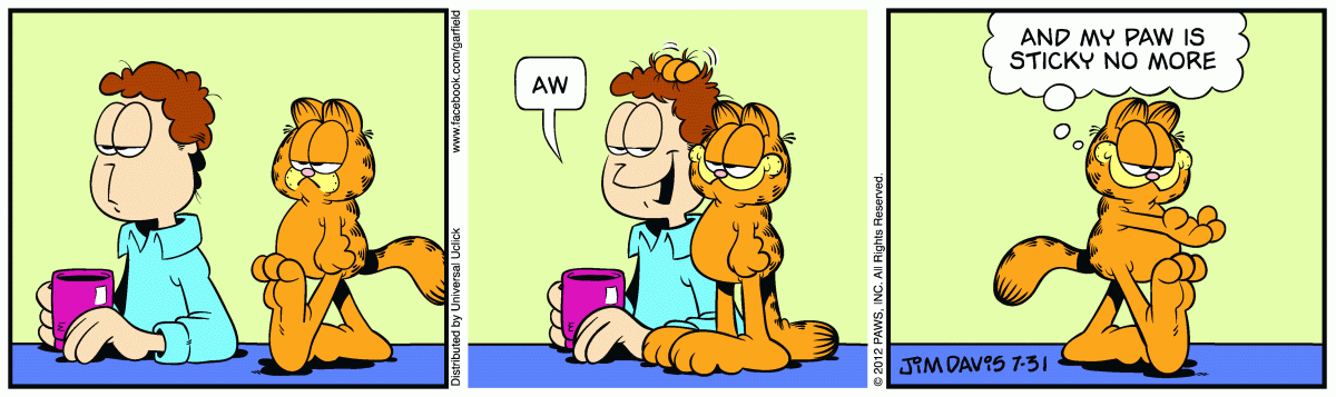 Garfield, July 31, 2012