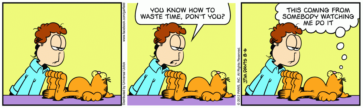 Garfield, August 6, 2012