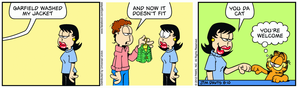 Garfield, August 10, 2012