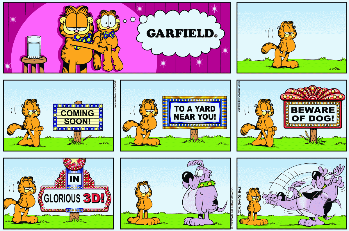 Garfield, August 12, 2012