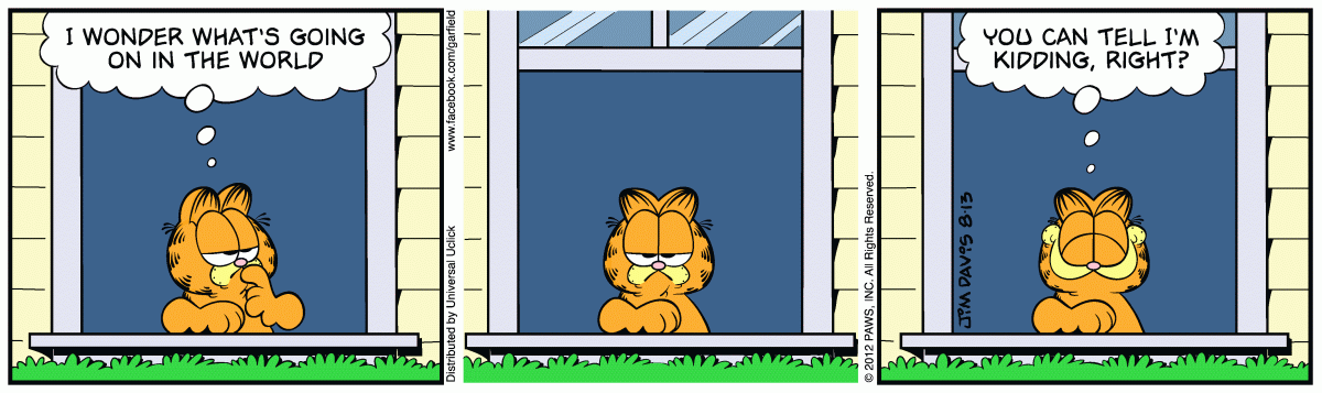 Garfield, August 13, 2012