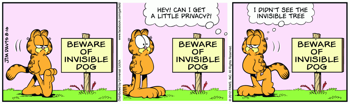 Garfield, August 16, 2012