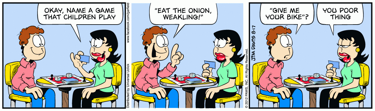 Garfield, August 17, 2012