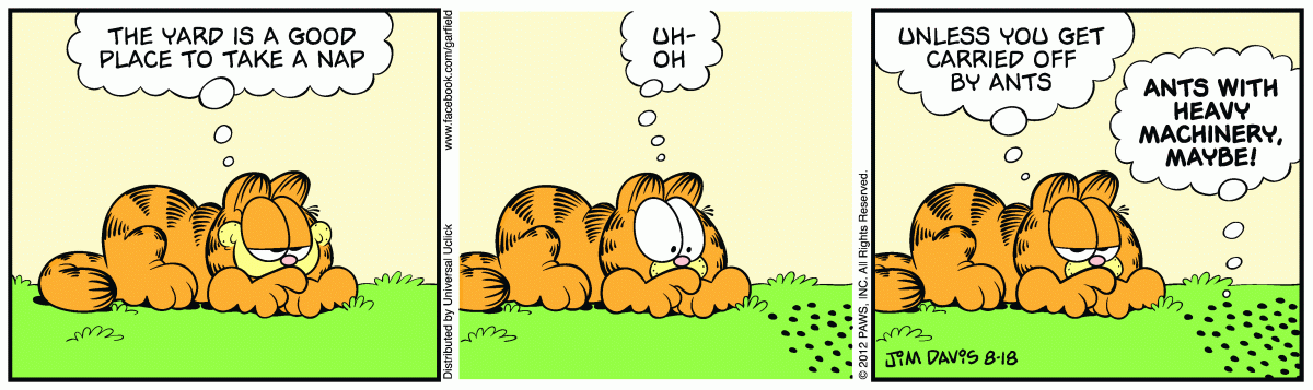 Garfield, August 18, 2012