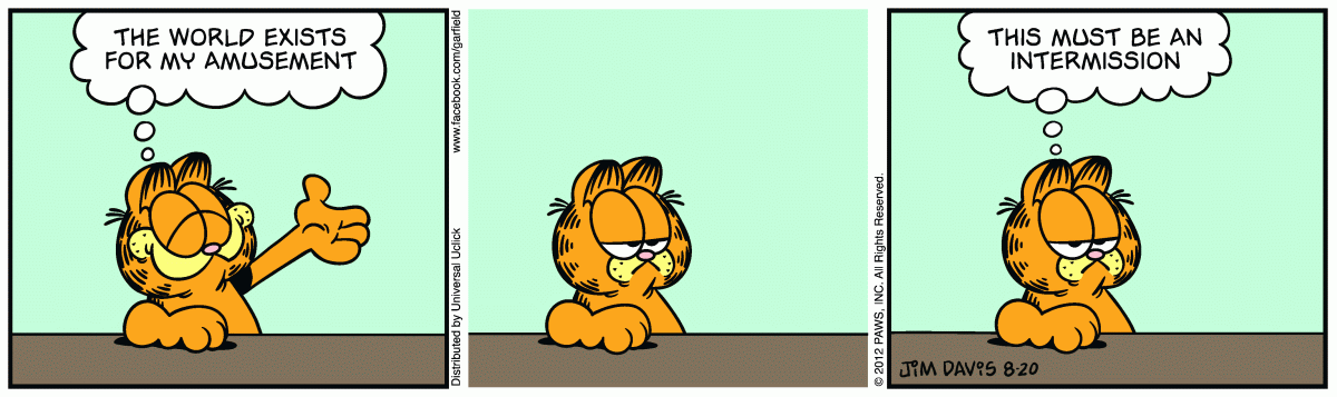 Garfield, August 20, 2012