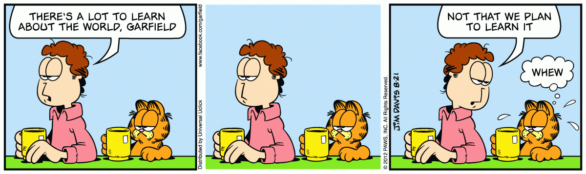 Garfield, August 21, 2012