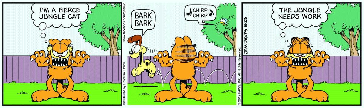 Garfield, August 23, 2012