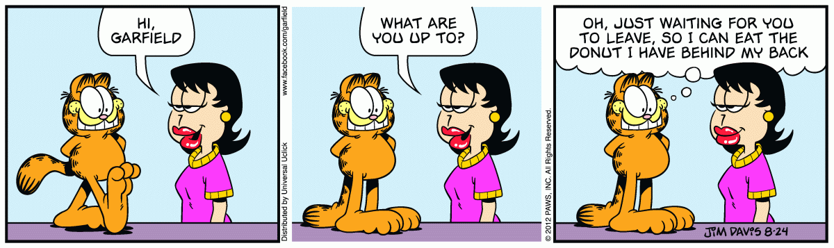 Garfield, August 24, 2012