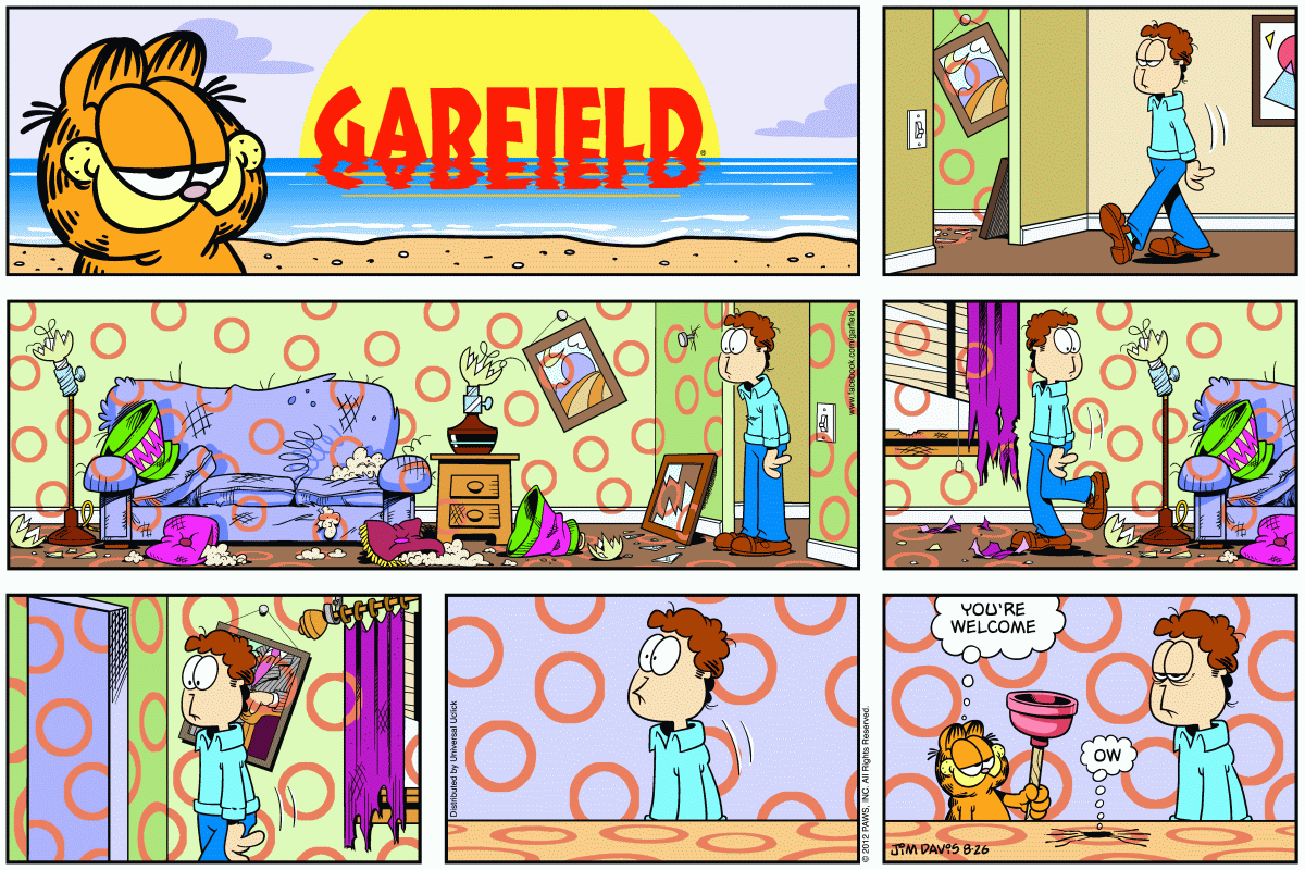 Garfield, August 26, 2012