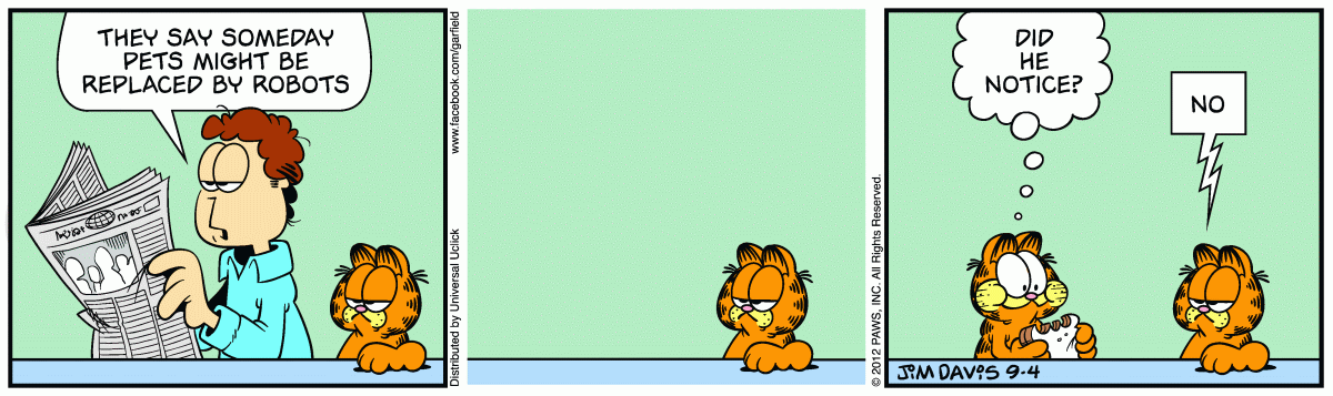Garfield, September 4, 2012