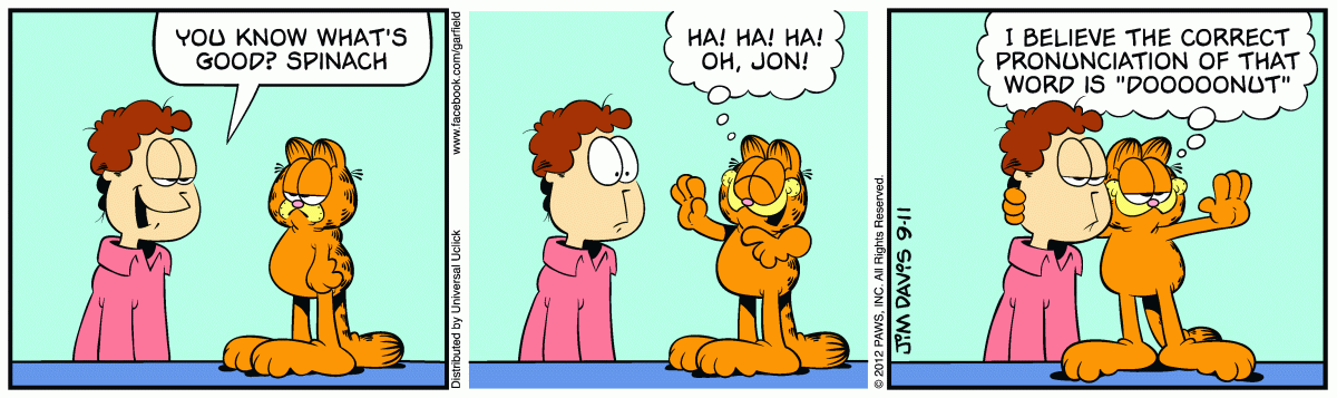 Garfield, September 11, 2012