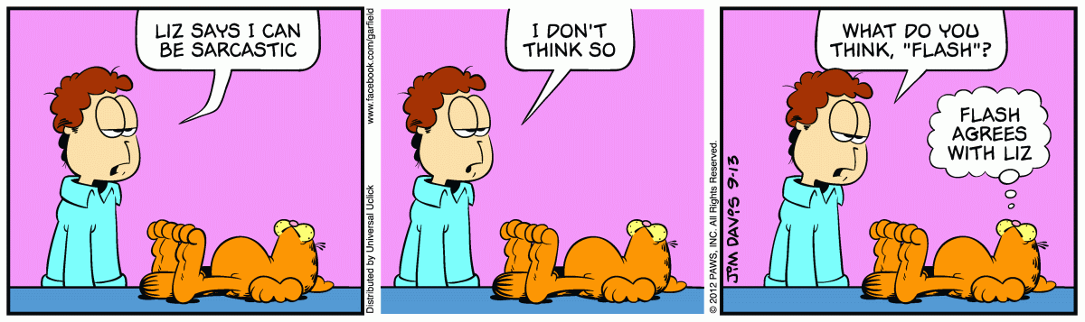 Garfield, September 13, 2012