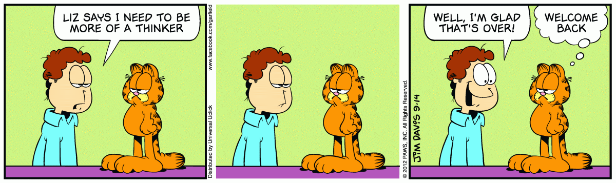 Garfield, September 14, 2012