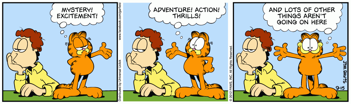 Garfield, September 15, 2012