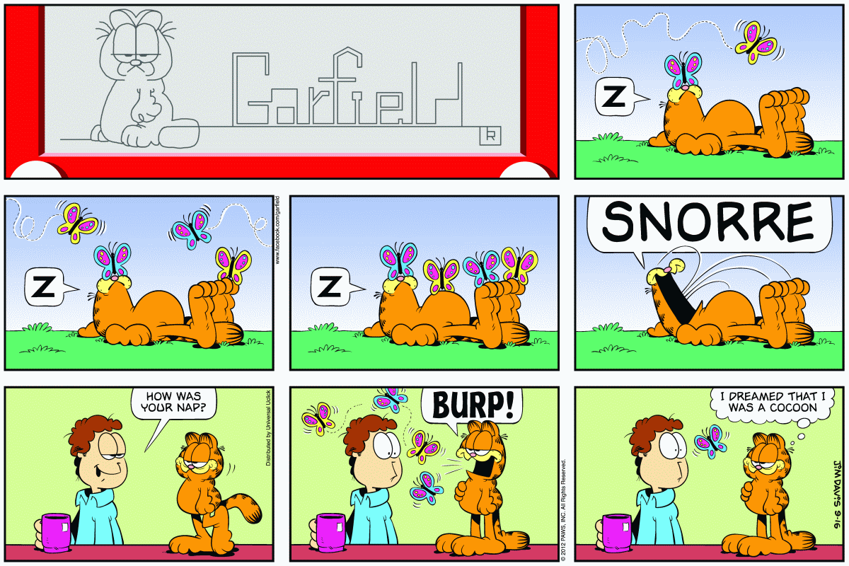 Garfield, September 16, 2012