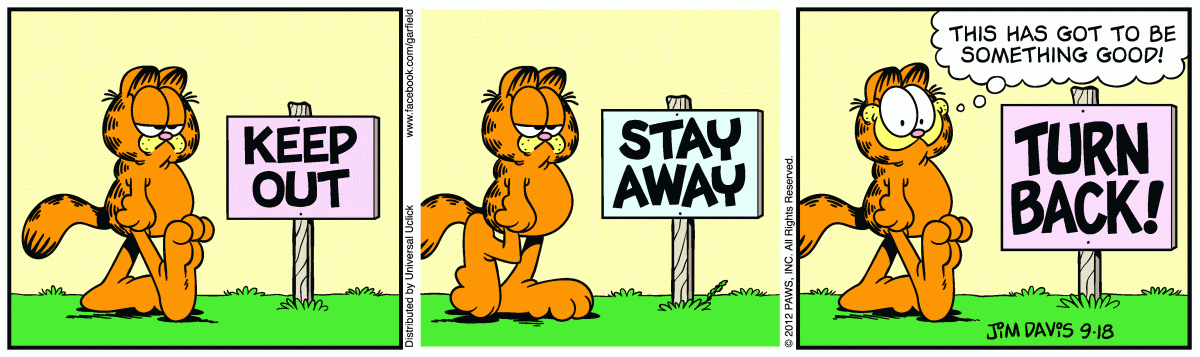 Garfield, September 18, 2012