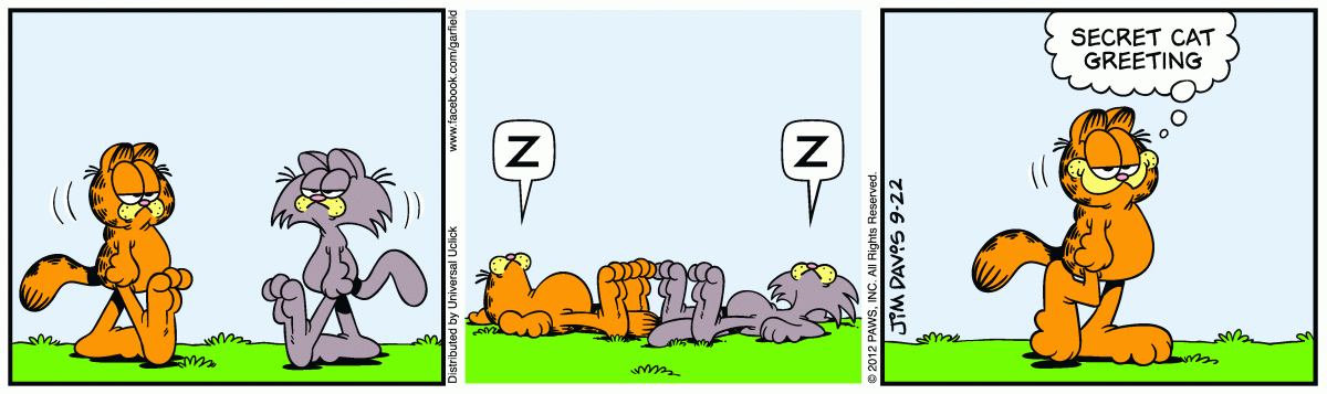 Garfield, September 22, 2012