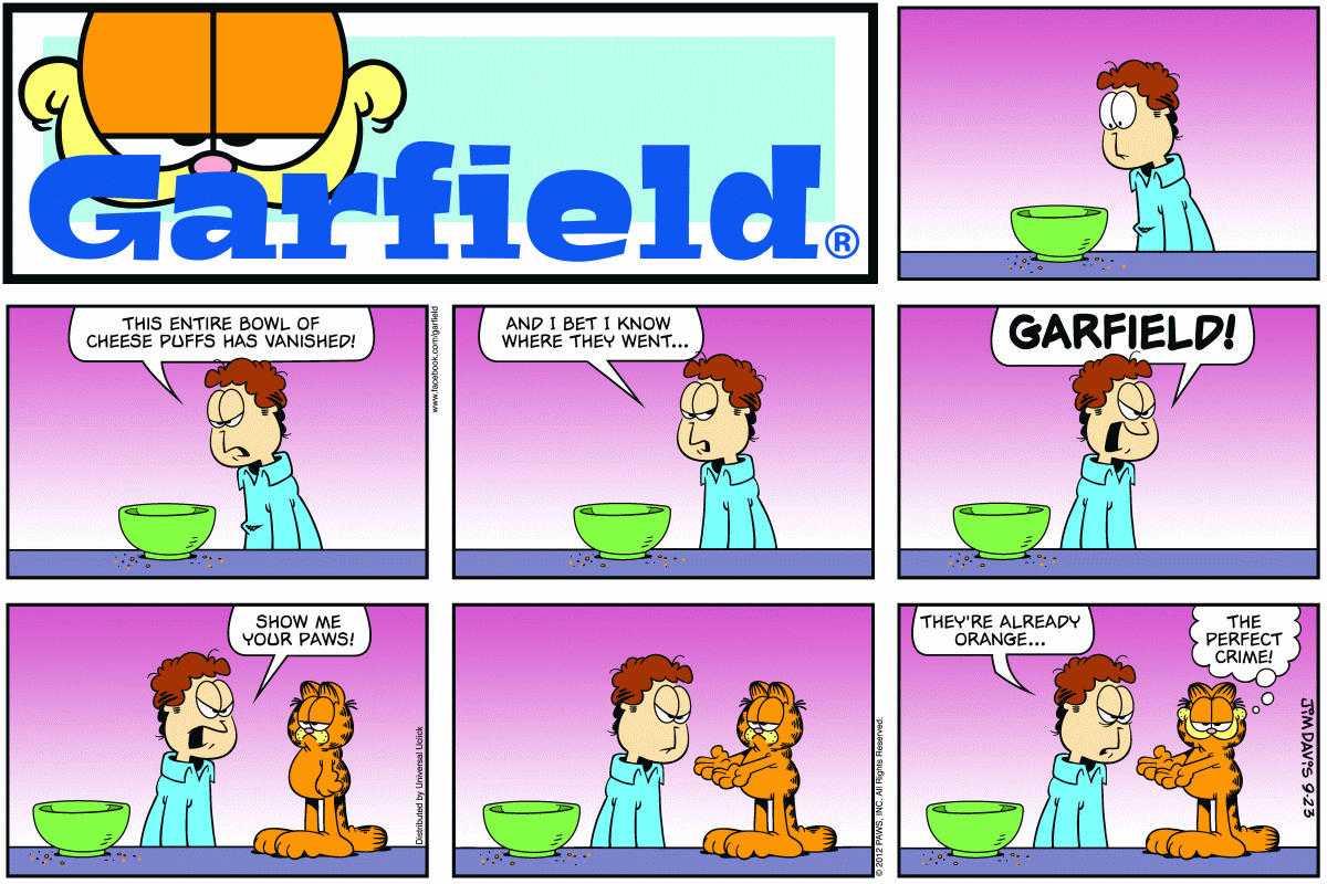 Garfield, September 23, 2012