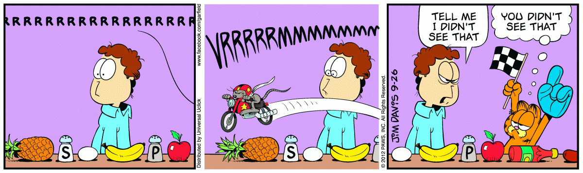Garfield, September 26, 2012
