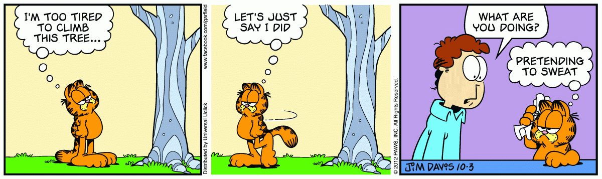 Garfield, October 3, 2012