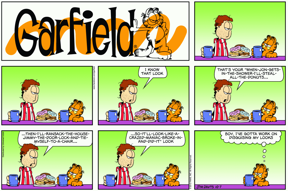 Garfield, October 7, 2012
