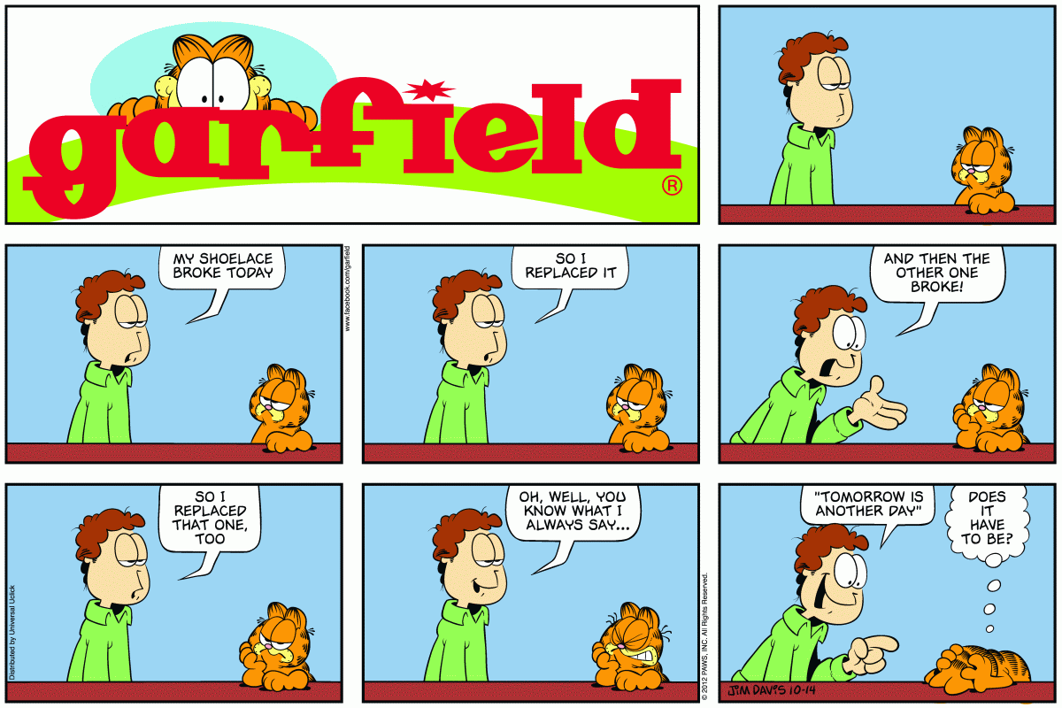 Garfield, October 14, 2012