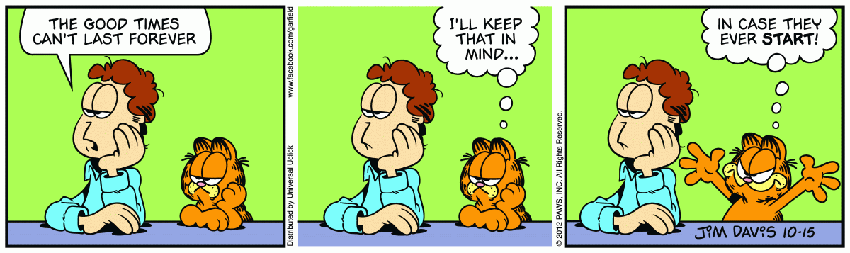 Garfield, October 15, 2012