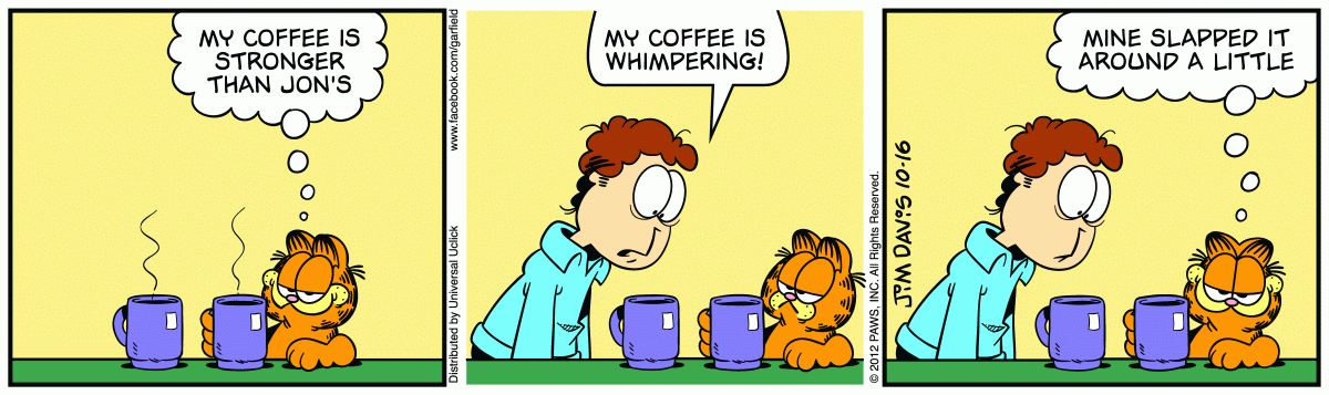 Garfield, October 16, 2012