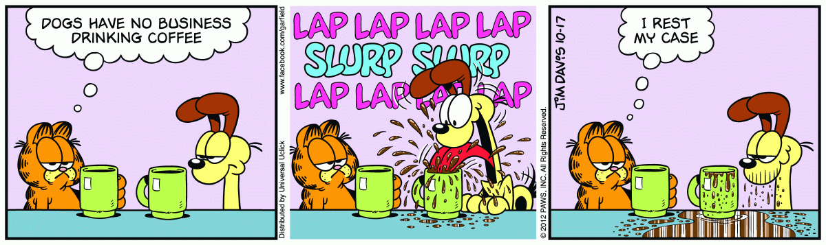 Garfield, October 17, 2012