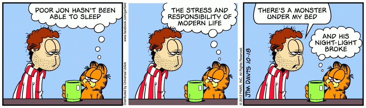 Garfield, October 18, 2012