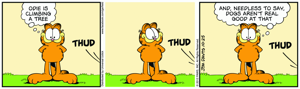 Garfield, October 25, 2012