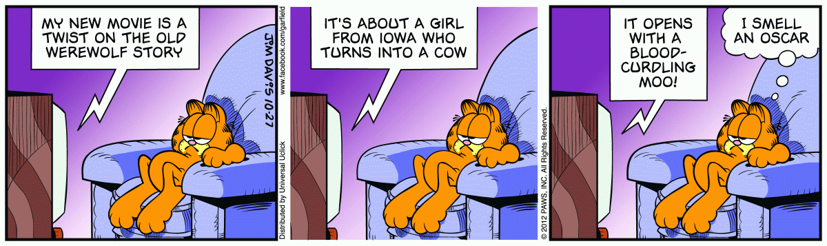 Garfield, October 27, 2012