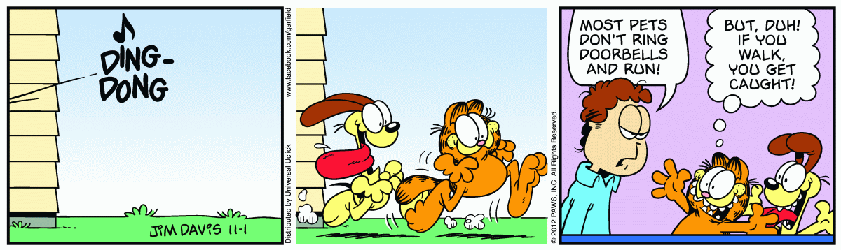 Garfield, November 1, 2012