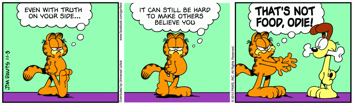 Garfield, November 3, 2012
