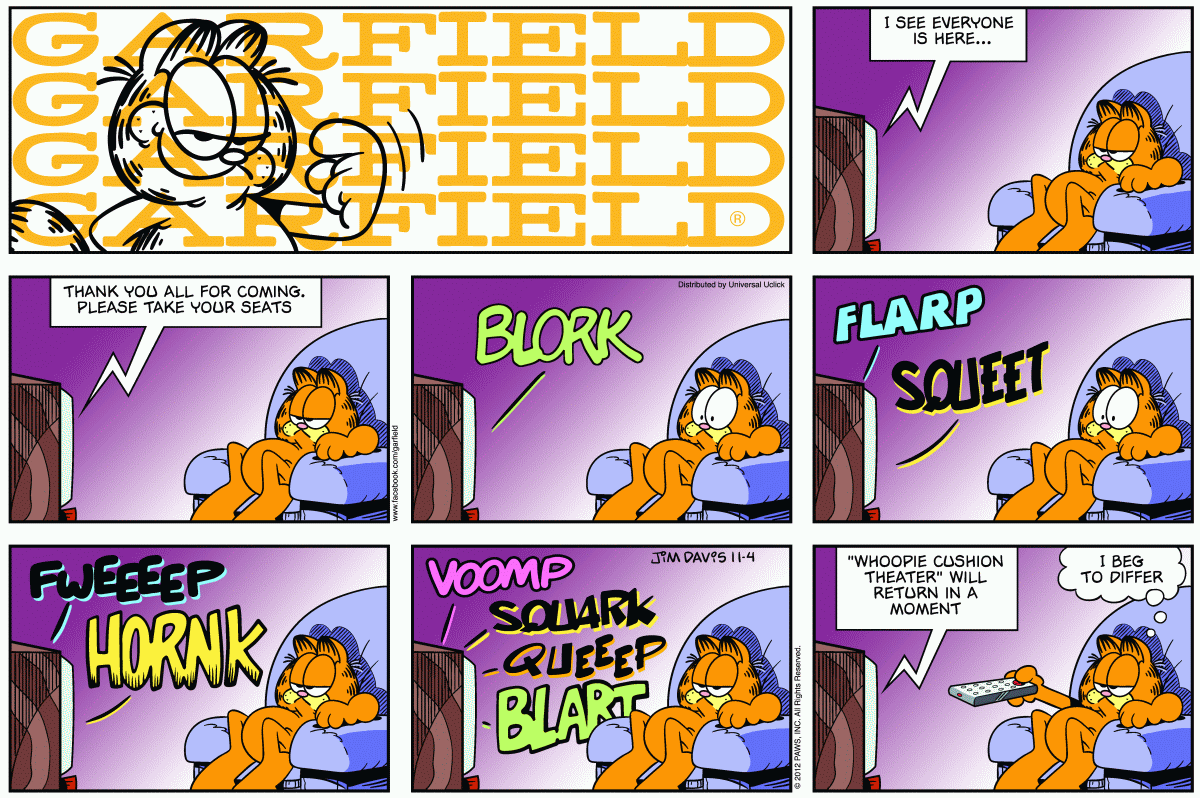 Garfield, November 4, 2012