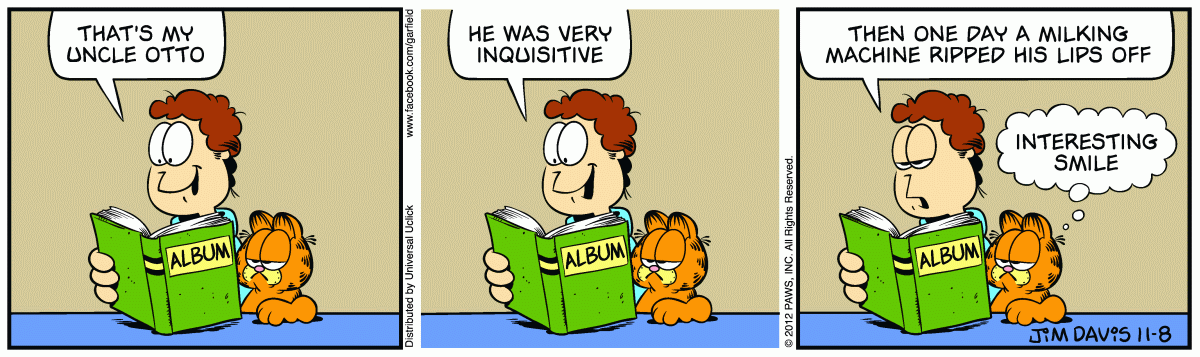 Garfield, November 8, 2012