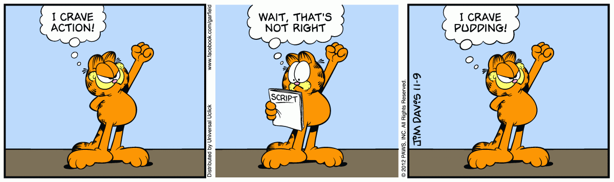 Garfield, November 9, 2012