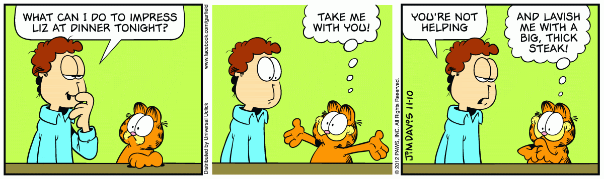 Garfield, November 10, 2012