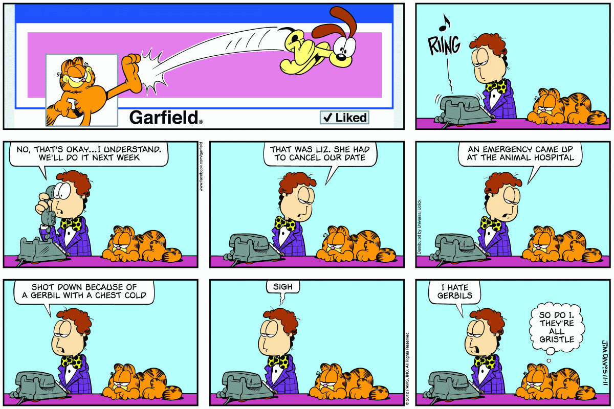 Garfield, November 11, 2012