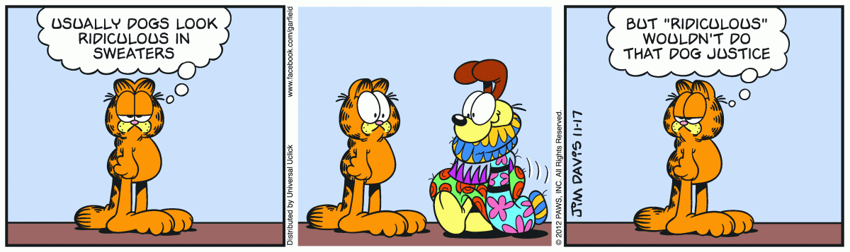 Garfield, November 17, 2012