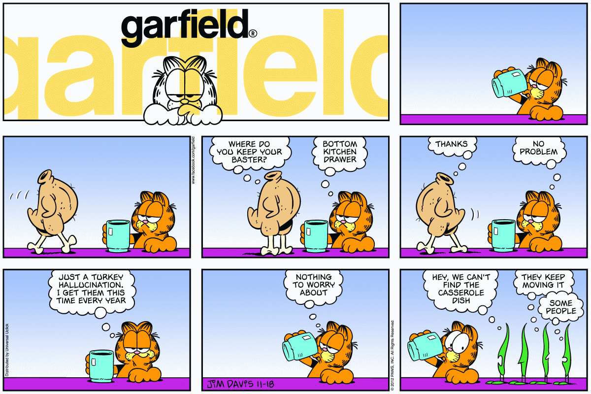 Garfield, November 18, 2012