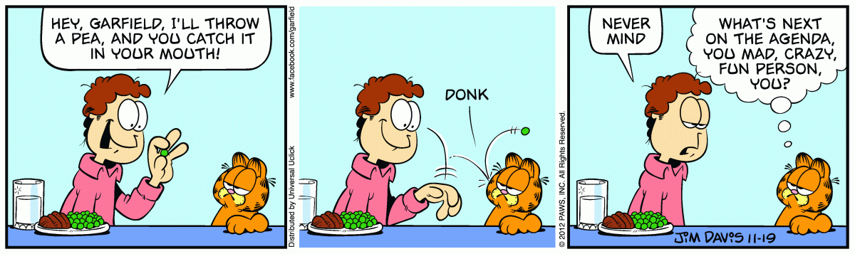 Garfield, November 19, 2012