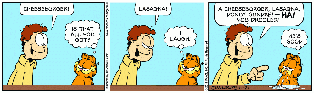 Garfield, November 21, 2012