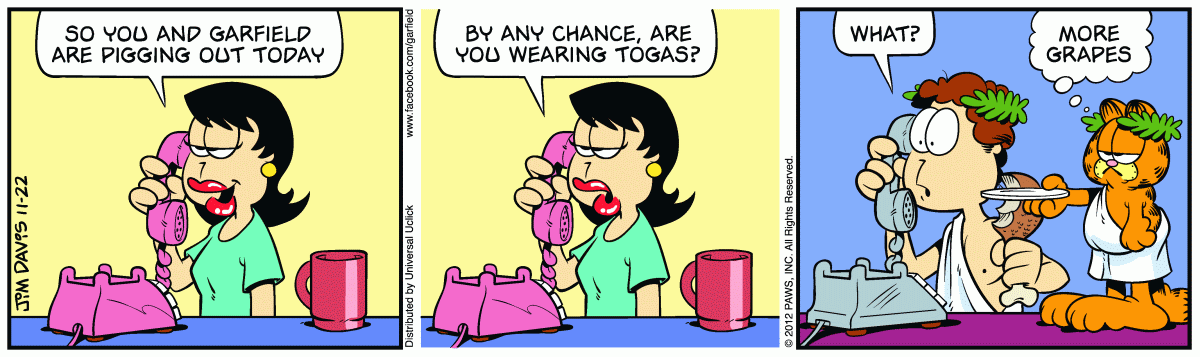 Garfield, November 22, 2012