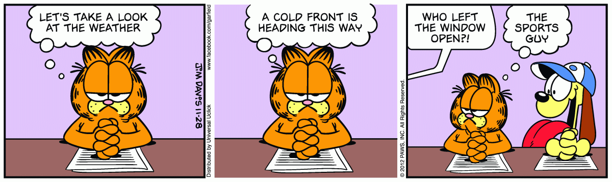 Garfield, November 28, 2012
